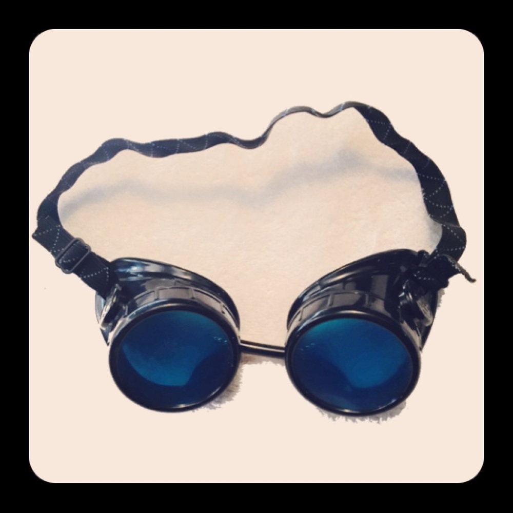 iHeartRaves Black and Blue Sunglasses